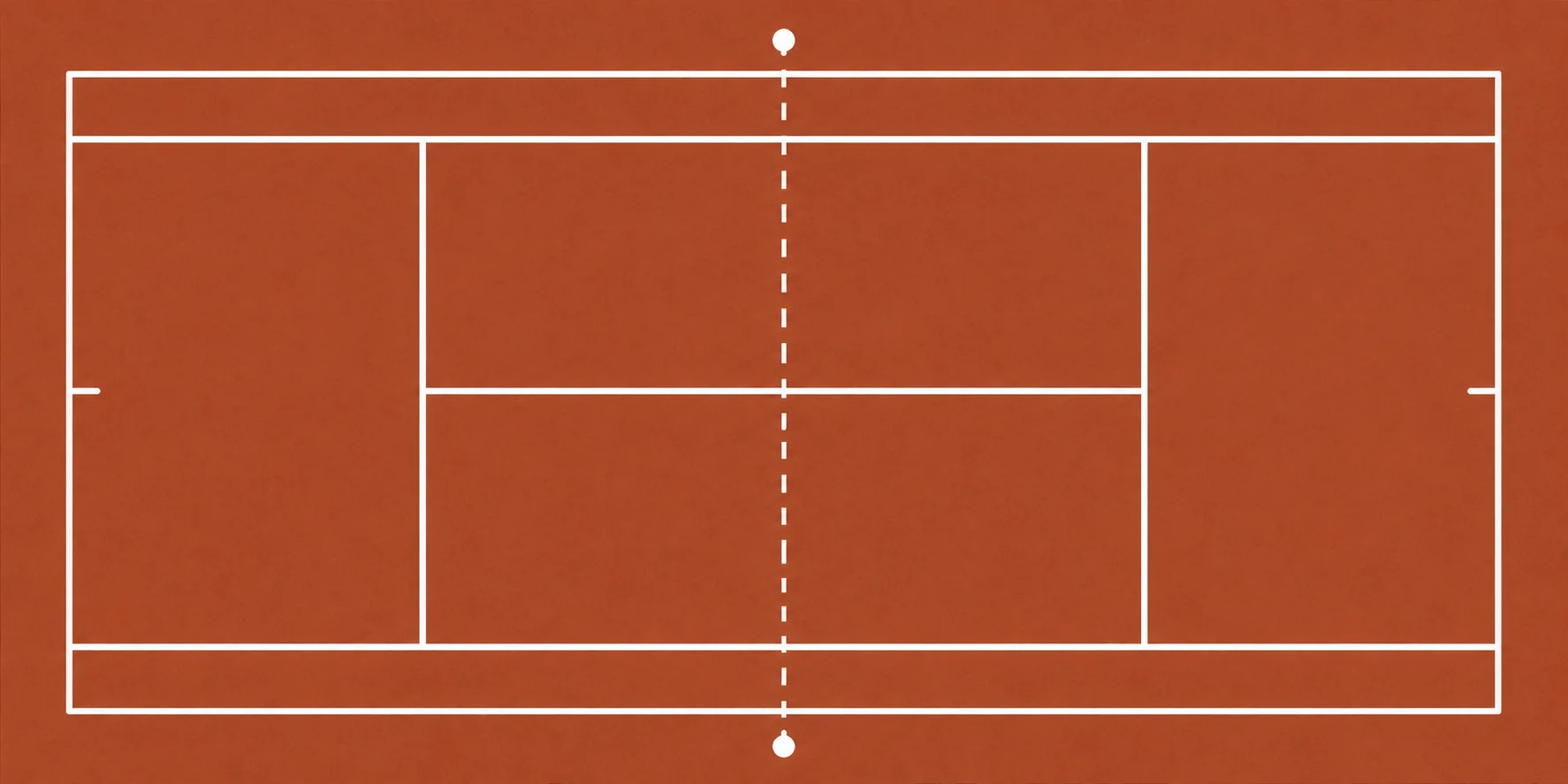 Traditionele gravel tennisbaan